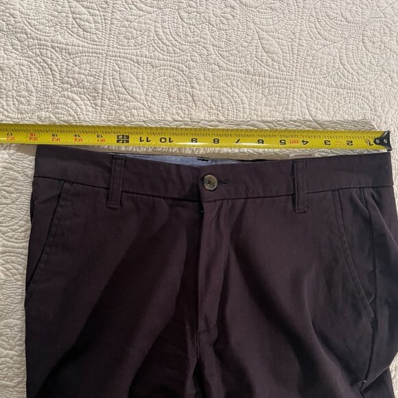 The Original Ben Sherman Men's Slim Fit Chino Pants – Deep Plum/Navy (Size 30R) - Picture 6 of 8